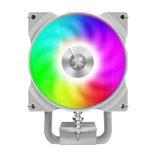 Cod. 161 Air Cooler CPU GAMEMAX Gamma 90 Digital WH ARGB / Pantalla digital de temperatura / 4*tubos térmicos  / Compatible: Intel LGA1700/1366/1200/1115X y AMD AM5/AM4 / AURA SYNC, PWM 4 pines