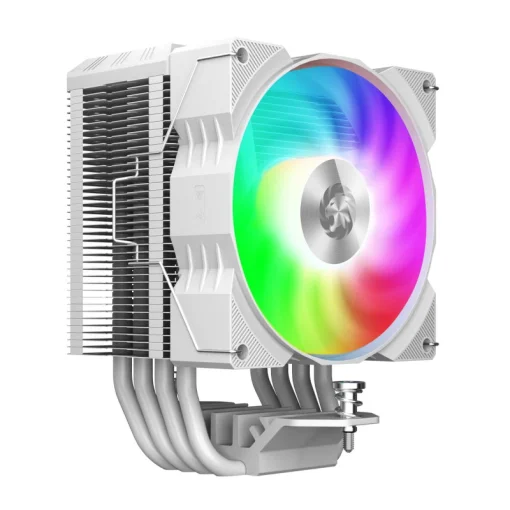 Cod. 161 Air Cooler CPU GAMEMAX Gamma 90 Digital WH ARGB / Pantalla digital de temperatura / 4*tubos térmicos  / Compatible: Intel LGA1700/1366/1200/1115X y AMD AM5/AM4 / AURA SYNC, PWM 4 pines