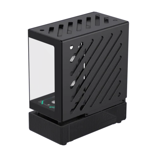 Cod. 318 Case GAMEMAX N80 BK / vidrio Curvo templado panorámico / Diseño modular desmontable: / 1*USB3.0 + 1*Tipo-C Gen2 / audio HD / Montaje vertical de tarjeta GPU / Refrigeración integral: cobertura de 270: 6*ventiladores 12mm. ARGB + HUB Fan PWM ARGB