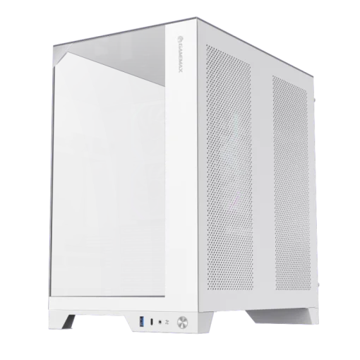 Cod. 372 Case GAMEMAX Infinity Pro WH / ATX / USB 3.0/USB-C / Dise&ntilde;o Vista Panor&aacute;mica 3 lados vidrios templados / admite: refri. l&iacute;quida 360&deg; &amp; VGA 400mm / Incluye 5*fans ARGB 120mm (2*Post., 3*Infe.) + Controlador RGB AURA Sync