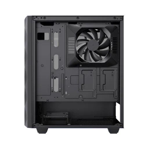 Cod. G:400 Case GAMEMAX Diamond CP BLACK / ATX / Panel frontal Efecto corte en diamante y tira LED ARGB / Diseño puerta deslizante / tapa lateral vidrio templado / USB3.0 + USB 2.0 / admite VGA 340mm / Incluye 4*Fans (1*Fan Turbo 14CM COC P/MB + 3*Fans 12