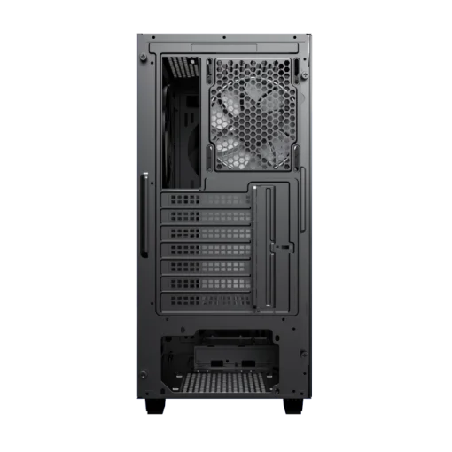 Cod. G:400 Case GAMEMAX Diamond CP BLACK / ATX / Panel frontal Efecto corte en diamante y tira LED ARGB / Diseño puerta deslizante / tapa lateral vidrio templado / USB3.0 + USB 2.0 / admite VGA 340mm / Incluye 4*Fans (1*Fan Turbo 14CM COC P/MB + 3*Fans 12