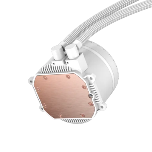 Cod.172 Sistema de Enfriamiento Líquido GAMEMAX ICEBURG 360 Infinity WH / FAN 3*120MM PWM / Sincronización ARGB AURA Sync / Conector 5V, 3 pines / 12V 4 pines / Compatible Intel LGA 1700 / AMD AM5 / ARGB