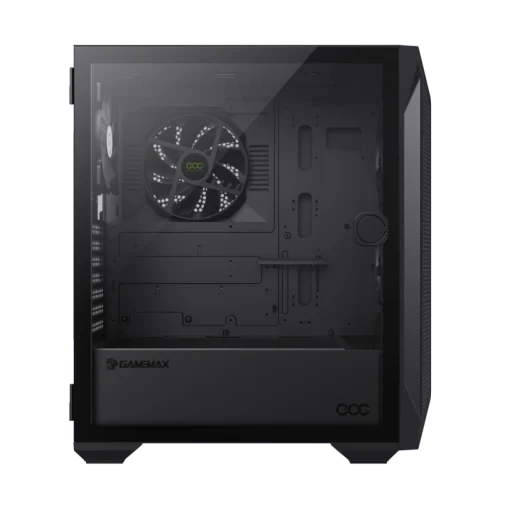 Cod. 399 Case GAMEMAX Brufen COC / E-ATX / Panel frontal Mesh corte en diamante / vidrio templado con bisagra lateral / 2*USB3.0, USB-C, USB2.0 / Incluye 5*Fans (1*Fan Turbo 14CM COC P/MB + 4 Fans 12CM ARGB + Controlador V5.0 PWM+ARGB hub + Control remoto