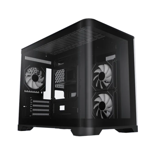 Cod. 346 Case GAMEMAX HYPE-M BK / M-ATX&nbsp;/ 1*USB3.0, 2*USB2.0 / vidrio templado curvo panor&aacute;mico /&nbsp;admite tarjetas NVIDIA Serie 4000 &amp; refri. l&iacute;quida 360&deg; / Incluye 3*Fans 120mm&nbsp;ARGB + Controlador PWM ARGB HUB