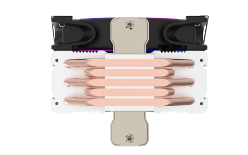 Cod. B:144 Air Cooler CPU GAMEMAX GAMMA 500 Rainbow /efecto LED RGB arcoiris / Conector para controladora V 3 Pines / 5 piezas de cobre hdt – carcasa y ventilador de aluminio/ compatible: Intel LGA1700/1200/115X/775 y AMD AM5/AM4