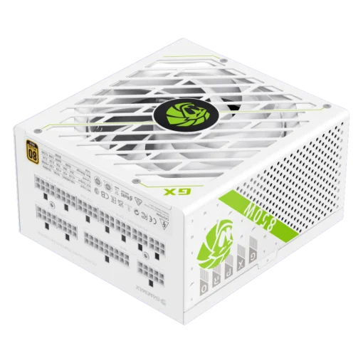 Cod. 157 Fuente de Poder GAMEMAX GX850 PRO WH (ATX3.1 PCIe5.1) Modular / 850Watts / Certificada 80 Plus Gold / Compatible ATX3.1 y PCIe5.1 (conexi&oacute;n 12V-2x6 P/tarjetas GPU RTX40) /135MM Ventilador /100-240V / ATX