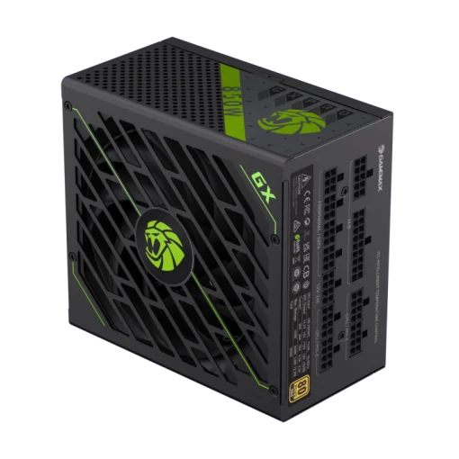 Cod. 155  Fuente de Poder GAMEMAX GX850 PRO BK (ATX3.1 PCIe5.1) Modular / 850Watts / Certificada 80 Plus Gold / Compatible ATX3.1 y PCIe5.1 (conexi&oacute;n 12V-2x6 P/tarjetas GPU RTX40) /135MM Ventilador /100-240V / ATX