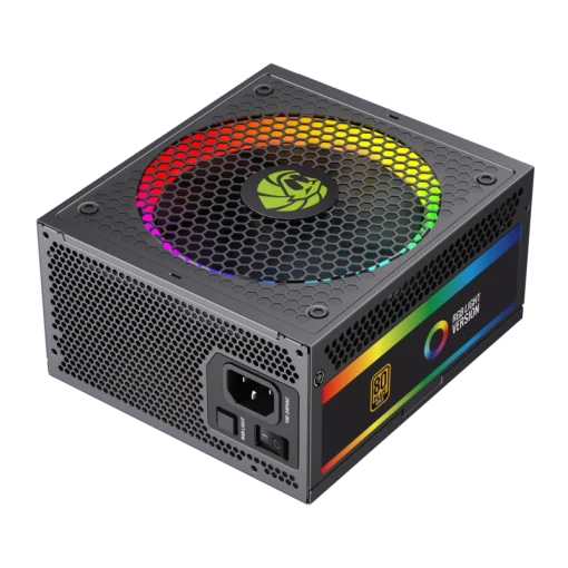 Cod. 165 Fuente de Poder GAMEMAX RGB-SMART 750 PRO (ATX3.1 PCIe5.1) BK / Full Modular / 750WATTS / Certificada 80+ Gold / Compatible ATX3.1 y PCIe5.1 (EPS 12V 2.92 P/ultima tarjetas RTX 40/50) / 14CM ARGB FAN (25 Modos de iluminaci&oacute;n) Aura SYNC ASUS, GIGA