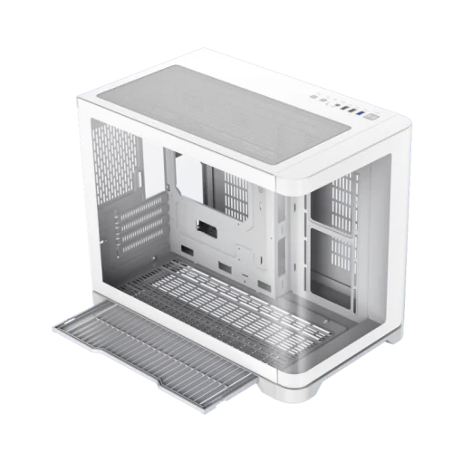 Cod. 347 Case GAMEMAX HYPE-M WH / M-ATX&nbsp;/ 1*USB3.0, 2*USB2.0 / vidrio templado curvo panor&aacute;mico /&nbsp;admite tarjetas NVIDIA Serie 4000 &amp; refri. l&iacute;quida 360&deg; / Incluye 3*Fans 120mm&nbsp;ARGB + Controlador PWM ARGB HUB