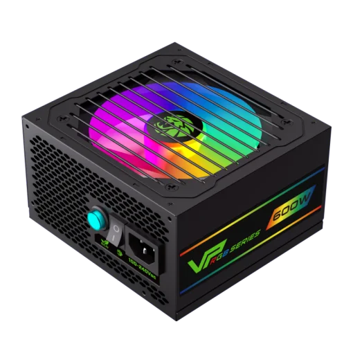 Cod. 137  Fuente de Poder GAMEMAX VP-600 RGB/ Certificado 80 Plus Bronze / 600Watts / 12CM Ventilador / ATX P/PC>