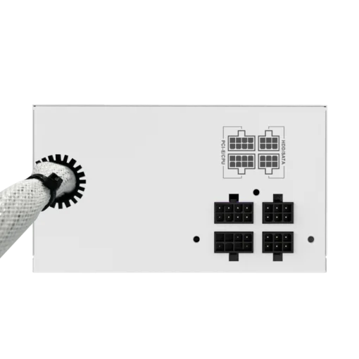 Cod. 145 Fuente de Poder GAMEMAX VP-700-M-RGB WH&nbsp;/ Semi-Modular / Certificado 80 Plus Bronze / 700Watts / 12CM Ventilador RGB / ATX P/PC