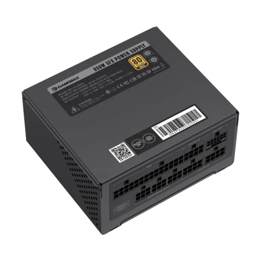 Cod. 164 Fuente de Poder SFX GAMEMAX GS-850G BK / Modular / 750WATTS / Certificada 80+ Gold / Compatible ATX3.1, PCIe5.1 (12V 3.42 tarjetas Serie 40)