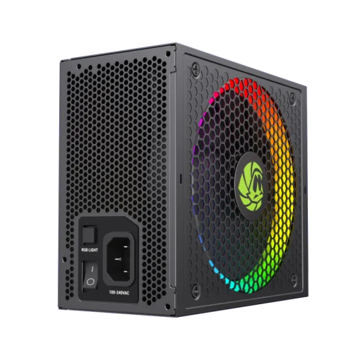 Cod. 160 Fuente de Poder GAMEMAX RGB-750 PRO BK / Modular / 750WATTS / Certificada 80 Plus Gold / 14CM ARGB FAN (25 Modos de iluminaci&oacute;n)&nbsp;Aura SYNC ASUS, GIGABYTE, MSI ASRock