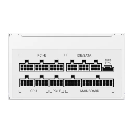 Cod. 159 Fuente de Poder GAMEMAX RGB-850 PRO WH / Modular / 850WATTS / Certificada 80 + Gold / 14CM ARGB FAN /sincronizaci&oacute;n con placas base RGB compatibles de ASUS, GIGABYTE, MSI y ASRock