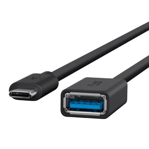 Cod. C:140 Adaptador USB Tipo C™ a USB-A 3.0 (USB-C macho a USB-A hembra) / black