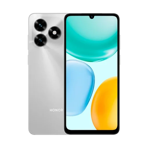 Cod. 326 HONOR X5c Plus / 256GB Rom / (4+4)GB&nbsp; / Dual SIM / 6.74" HD+ 90Hz / Cam. Dual 50MP + 5MP Frontal / MagicOS 9 (Android 15) / Bater&iacute;a 5.260 mAh / Plata Meteoro