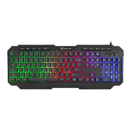 Cod. X:242 Kit 4 en 1 Xtrike Me CMX-415 / iluminaci&oacute;n RGB (Teclado Espa&ntilde;ol 114 teclas + Mouse 8000DPI + Headphone &Phi;40mm + Mouse Pad antideslizante) interfaz: USB